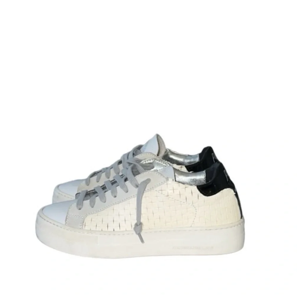 P448 Thea Overload Leather Low Top‎ Platform Sneakers